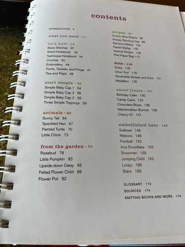 Itty Bitty Hats * Baby Hat Knitting Pattern Spiral Bound Book by Susan Anderson - Picture 4 of 9