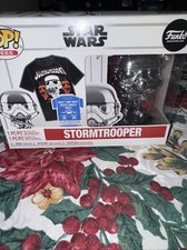 Funko Pop! Tees Chrome Stormtrooper and T-shirt XL Tee - New in Box
