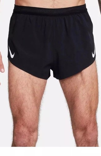$90 Nike Men’s XS Aeroswift Dri-Fit ADV 2" Running Lined Shorts Black FN3349-010 - Picture 2 of 18