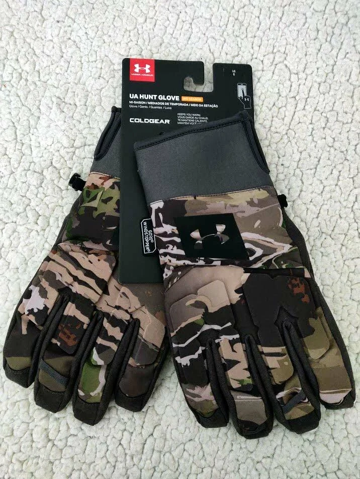 UNDER ARMOUR UA MID SEASON HUNT GLOVES GORE WIND PRIMALOFT FOREST CAMO 2.0 M L - Image 3 of 4