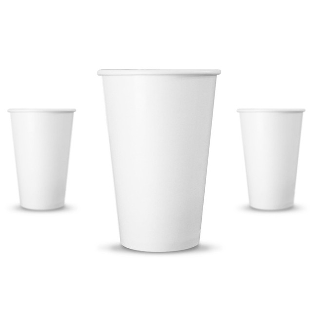 50 Ct 10 Oz Poly Paper Hot Tea Coffee Cups White Lids Eco Friendly 50 Ct 10 Oz Eco Friendly White Paper Hot Tea Coffee Cups Disposable No