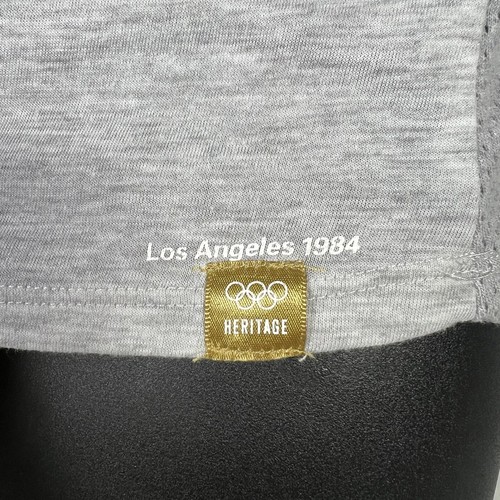 Olympic Heritage Los Angeles 1984 Graphic Tank Top Mens M Grey/White 45/66 - Picture 2 of 7