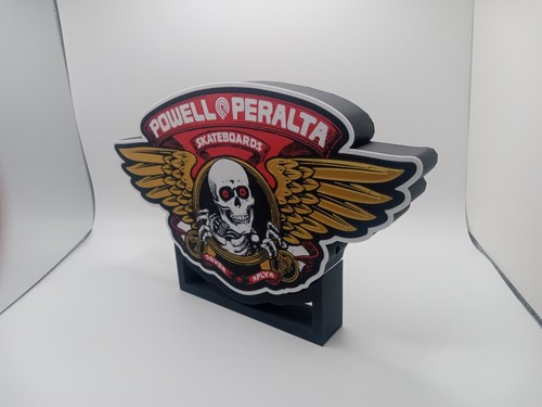 Retro Powell Peralta logo light box sign display 1980's skateboard vintage style - Picture 9 of 9