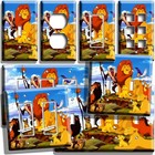 LION KING SIMBA NALA TIMON PUMBAA LIGHT SWITCH OUTLET WALL PLATE BABY ROOM DECOR