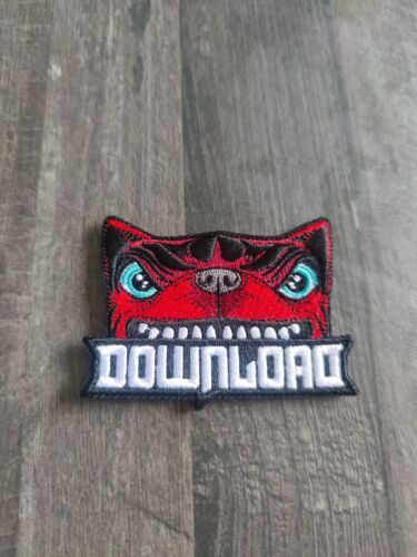  DL20 20th Download Rock festival embroidered patch Dog Iron On Or Sew Down Load - Picture 1 of 12