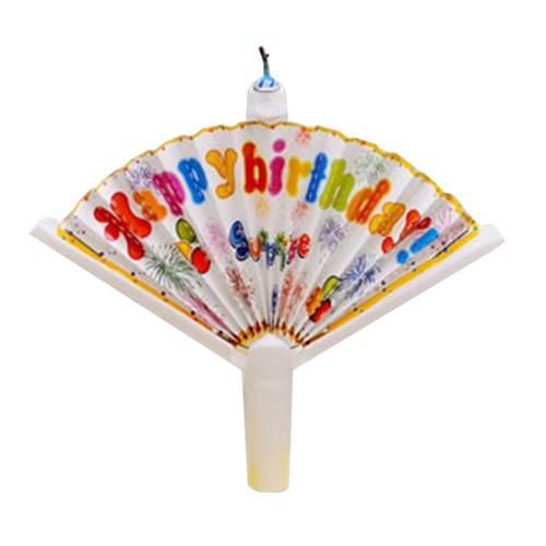 2-10x Birthday Candle W/ Surprise Fan Cake Decorating Unique Novelty Cake Topper - Picture 10 of 16