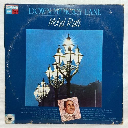 Down Memory Lane Mohd Rafi LP Vinyl Record Rare 1982 Bollywood Hindi Indian VG+ - Picture 3 of 11