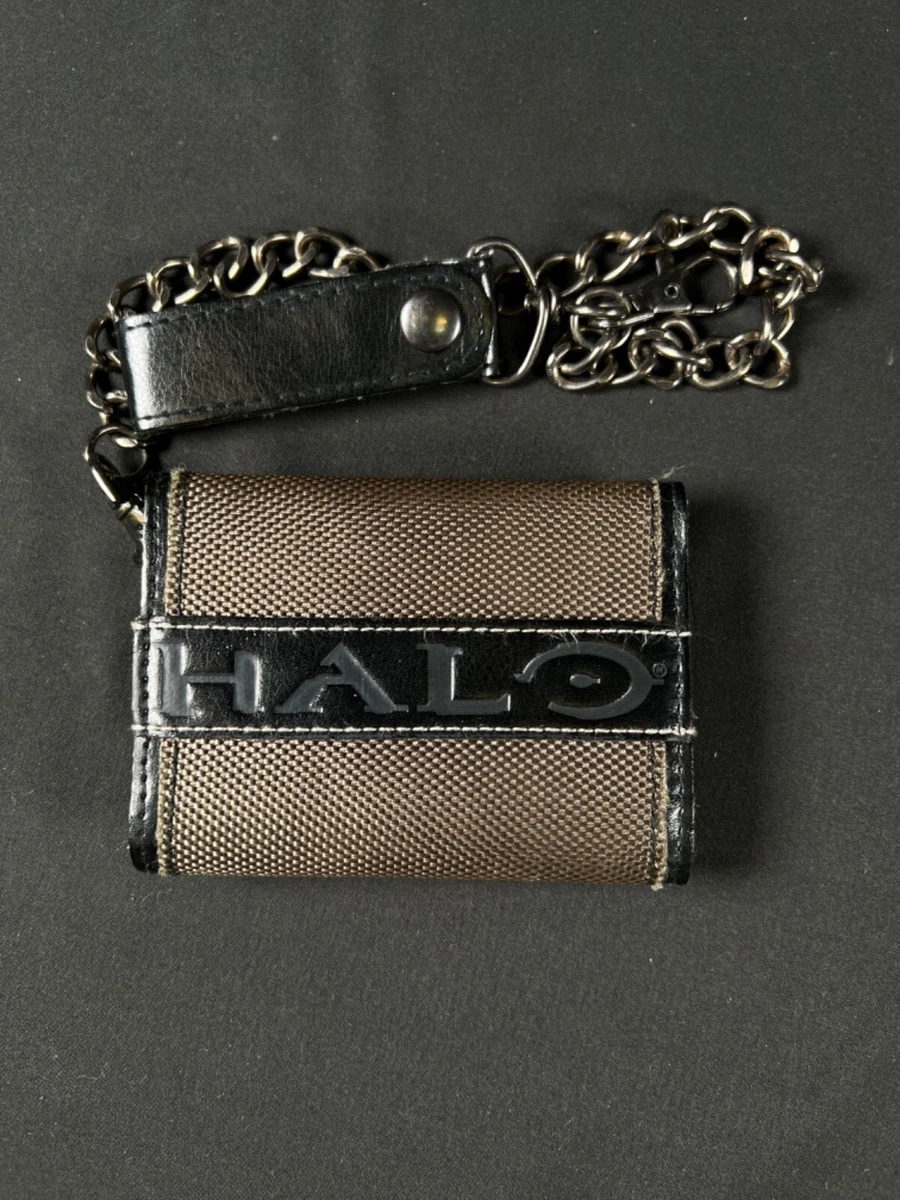 RARE 2012 HALO UNSC Trifold Mens Wallet with Chain XBOX 360 343 