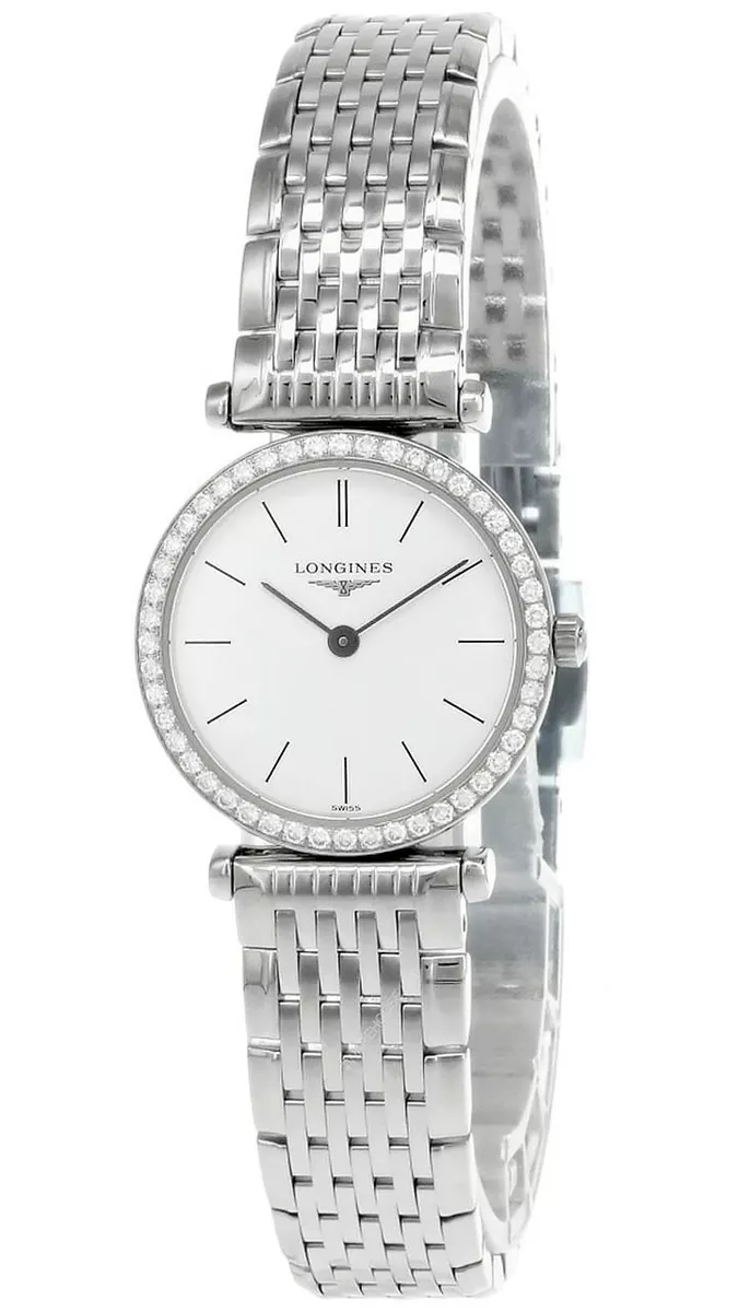LONGINES La Grande 24MM Classique Diamond Bezel Women s Watch