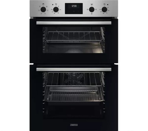 ZANUSSI FanCook ZKHNL3X1 Built-In Integrated Double Oven, RRP £519 - Picture 4 of 15