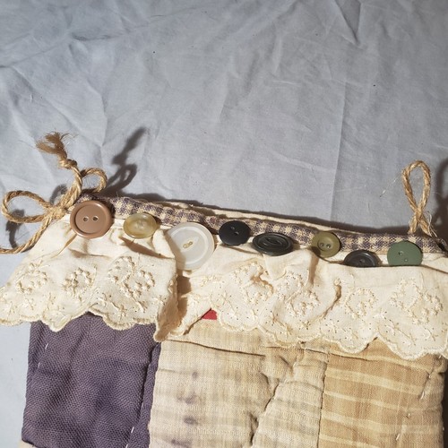 ANTIGUA COLCHA CORTADORA DE COLECCIÓN MEDIAS DE NAVIDAD Encaje Abuela Casa Granja Núcleo ÚNICO EN SU CLASE - Imagen 5 de 8