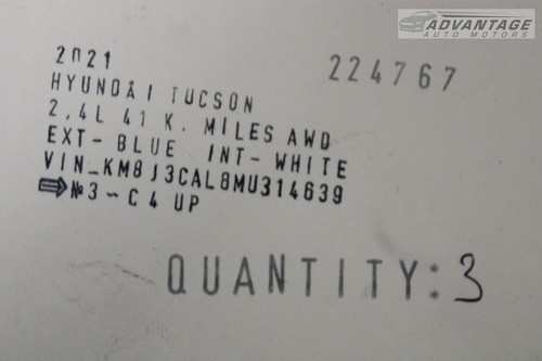 2016-2021 HYUNDAI TUCSON LEFT OR RIGHT WHEEL RIM BOLT LUG NUT STEEL SET OF 5 OEM - Picture 4 of 4