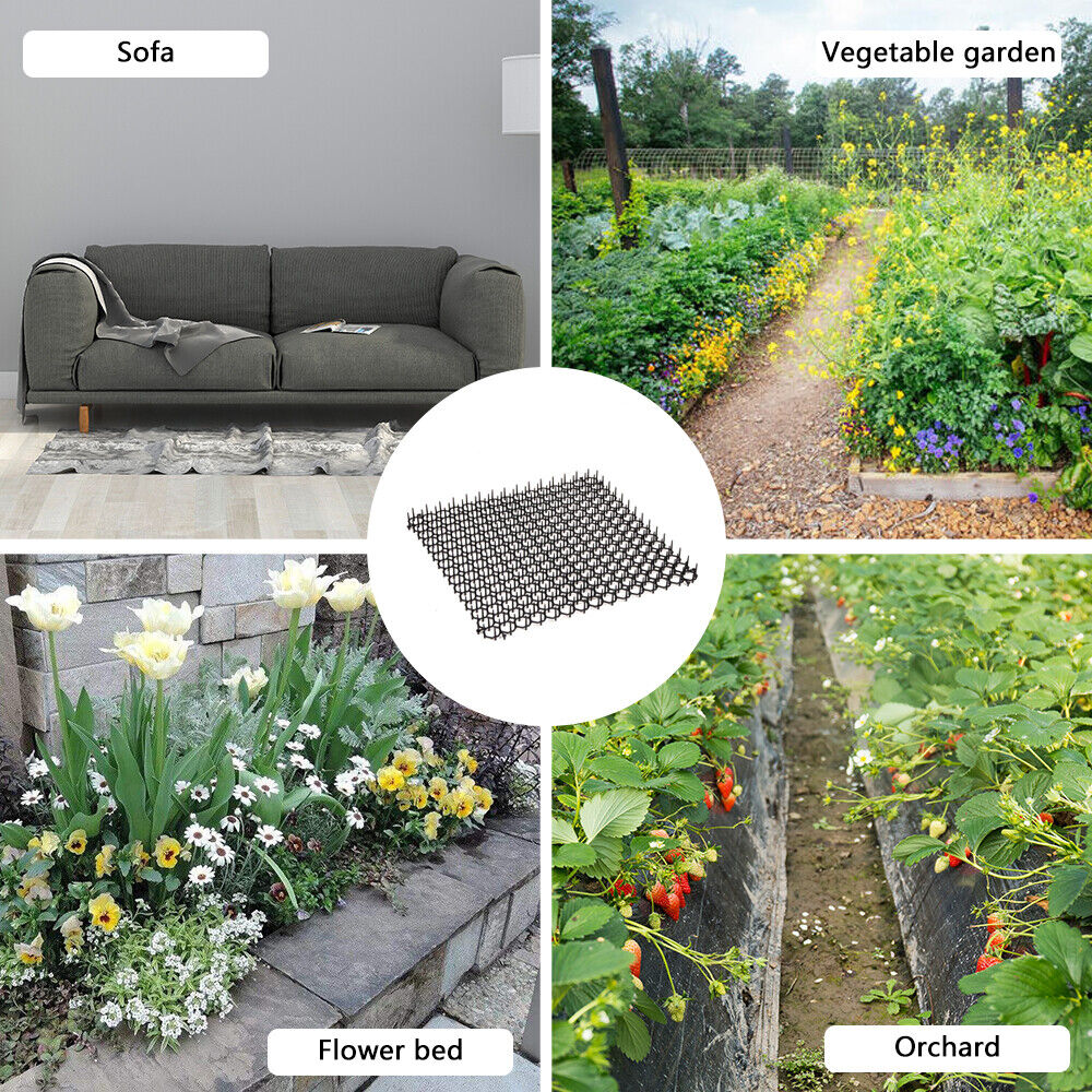 10 Garden Cat Scat Mats Anticat Prickle Strips Keep Cat Away Safe