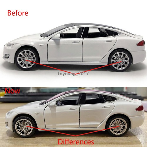 1/32 Tesla Model S 100D Model Car Diecast Toy Vehicle Toys for Boys Gifts Kids - Picture 2 of 28