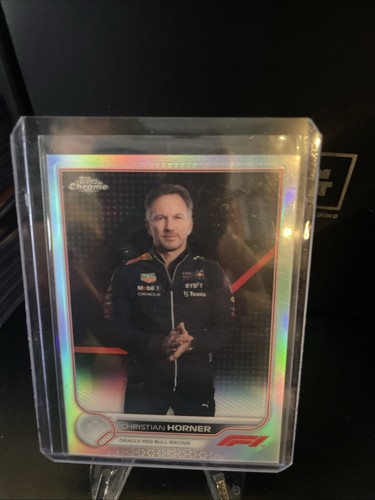 2022 Topps Chrome Formula 1 F1 #100 Christian Horner Refractor - Imagen 2 de 4