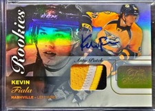 Kevin Fiala 15/16 Upper Deck Flair Showcase Patch Auto Rookie /65