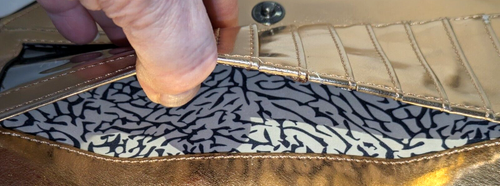 INC International Concepts Farahh Metallic Crossbody Organizer Bag - Picture 8 of 15