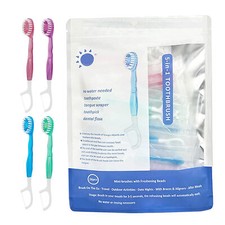 26 Piece 5-in-1 Mini Toothbrush  Dental Floss Pre-Pasted Travel Toothbrush Kit