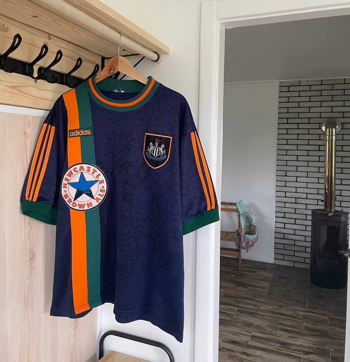 Vintage Adidas 97/98 Retro Newcastle United Football Soccer