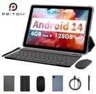 PRITOM 2024 Android 14 Tablet PC(A523 8-Core 1.8Ghz/4GB(4+4GB Expand)RAM/128GB