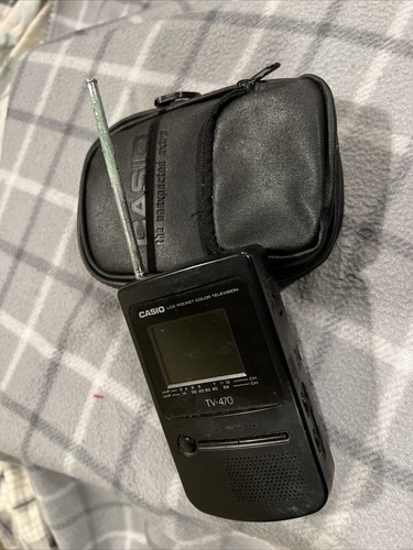 Vintage CASIO TV-470 LCD Pocket Color Television 2.2" Screen/untested/sold As Is - Picture 2 of 4