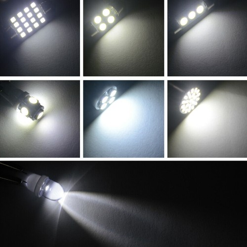 28Pcs Interior Xenon White LED Kit For Dome Map License Plate Lamp Accessories - Picture 8 of 9