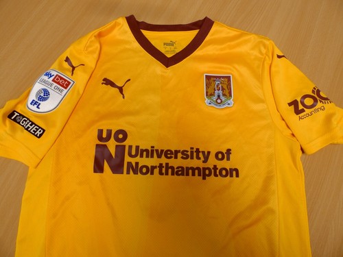NORTHAMPTON TOWN | 8 | BEN FOX | 2024/2025 MATCHWORN SHIRT | Size M - Picture 5 of 7