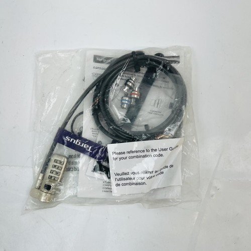 Targus Defcon 3-in-1 Serialized Combo Cable Lock ASP86GLX-S - Picture 1 of 2