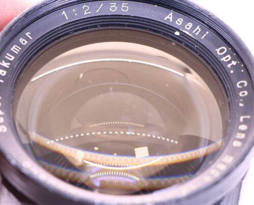 early SUPER-TAKUMAR 35/2 ASAHI PENTAX WIDE 35mm f2 67MM filter ring M42 LENS - Picture 7 of 24
