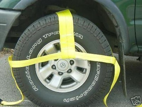 2 Pack Robbor Tow Dolly Basket Straps w/ Flat Hook Tie Down Bonnet  14-17" FL - Picture 5 of 5