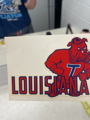 Calcomanía Angelus vintage - Louisiana Tech - Imagen 2 de 6