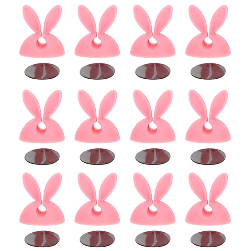 4 Count Kaninchen -Ohrfixiergerät Kabel-Organizer-Clips Kabelorganisator - Afbeelding 9 van 12