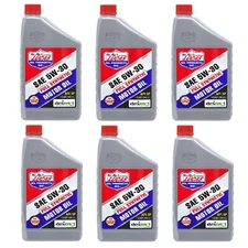 Lucas Oil SAE 5W-30 Fully Synthetic API SP Motor Oil 1 Quart Bottles Set of 6