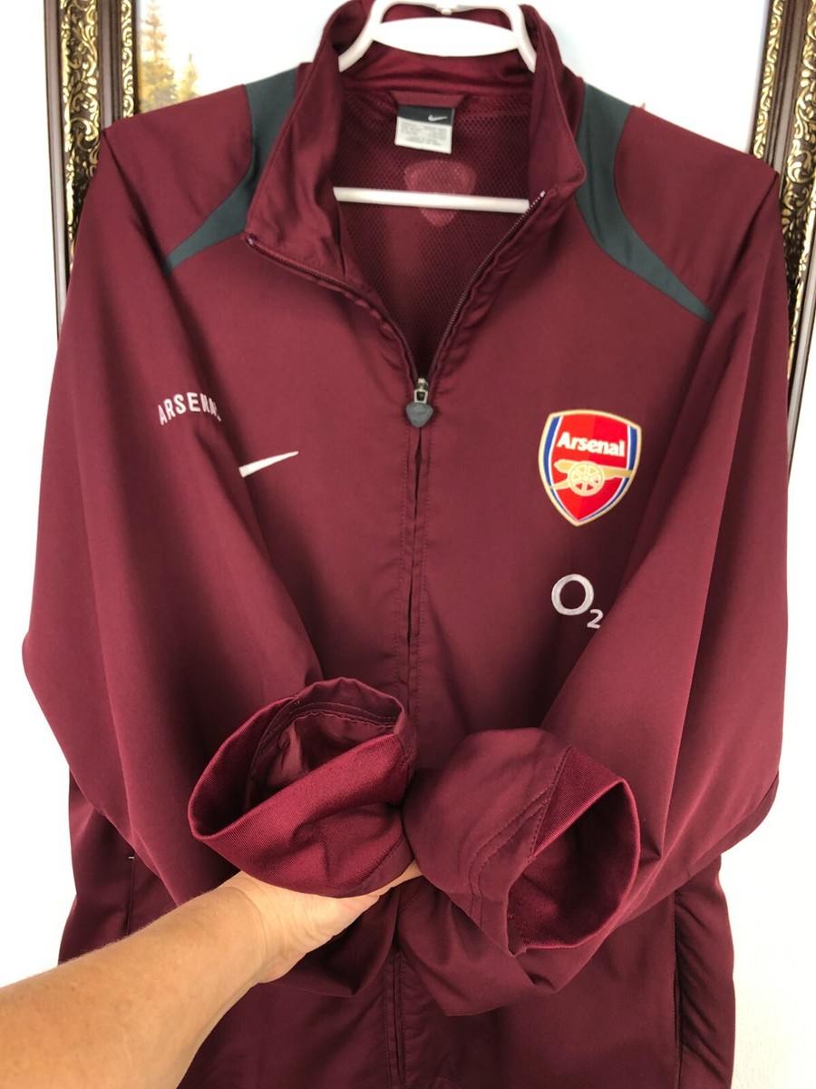 Vintage Nike Arsenal Football Jacket O2 Track Top Mens Vintage Nike Arsenal Football Jacket O2 Track Top Mens