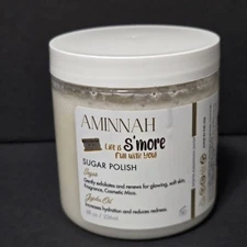 NEW Aminnah Life Is S'more Fun Sugar Polish Exfoliates 8 fl oz Smells AMAZING