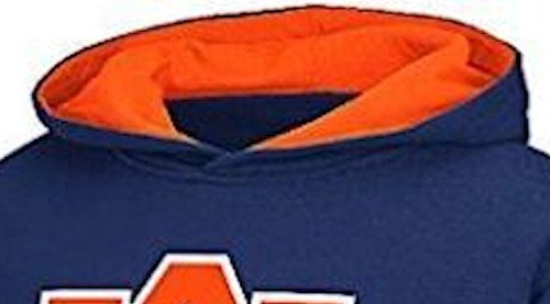 Sudadera con capucha Youth Auburn Tigers zona de pantalla azul - Imagen 3 de 5