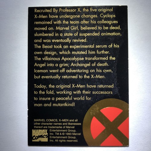 1993 Marvel Comics X-Men Trading Card - Picture 4 of 5