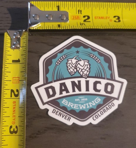 Danico Brewing Co Vinyl-Aufkleber ~ NEU! Craft Beer Brauerei Logo Aufkleber ~ - Bild 1 von 3