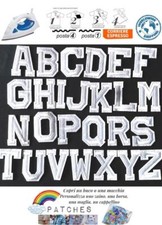 patch lettera alfabeto bianca alphabet nome iron on bianco toppa termoadesiva AB