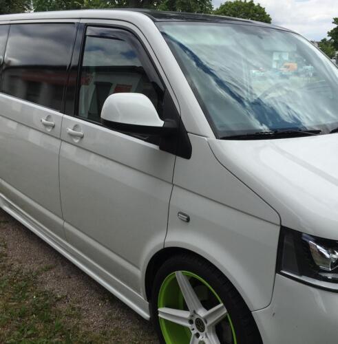 ADECUADO PARA VW T5 BUS 03-14 DEFLECTOR DE VIENTO NEGRO CLIMAIR MULTIVAN TRANSPORTER - Imagen 4 de 6