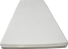 White Portable Tri Fold Foam Beds 3x27x75, Floor Futon Mats, Density 1.8