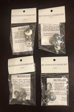 12 Piece Button Extenders Set Collar Pants Jeans 3 Sizes - Quality Adds 1  Inch