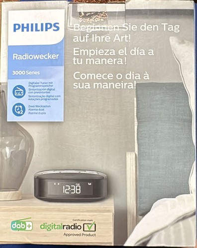 Doppelter Alarm, Sleep Timer Philips Audio Radiowecker Radio DAB+ - Bild 4 von 4