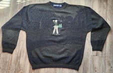 Vintage Scottish Isle By Bernett Golf Sweater Men's Sz XL Made In USA Casual.