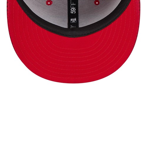 New Era Men's Scarlet San Francisco 49ers 2024 Sideline 59FIFTY Fitted Hat, Red - Picture 7 of 7