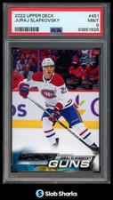 2022 UPPER DECK #451 JURAJ SLAFKOVSKY YOUNG GUNS RC ROOKIE PSA 9