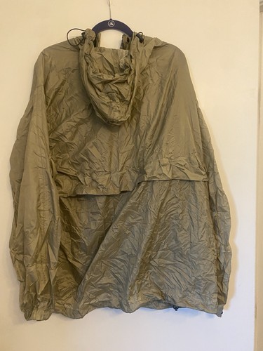 Eddie Bauer Foldable Jacket Mens Extra Large Tan Waterproof Hooded XL - Picture 4 of 11