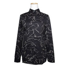 Stella McCartney Midnight Blue Printed Shirt 38 134661026
