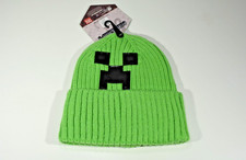 Minecraft Creeper Face Youth Knit Beanie Unisex Winter Hat Cap - NEW NWT