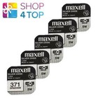 5 Maxell 371 370 Sr920Sw Batterien Silber 1.55V Uhrenbatterie Exp 2028 NEU